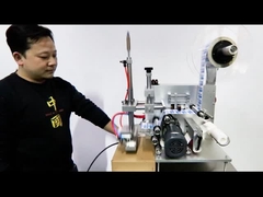 desktop Semi Automatic Label Applicator Machine สําหรับพื้นที่เรียบ